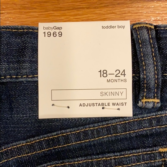 NWT Gap skinny stretch jeans 18-24m - Picture 3 of 5
